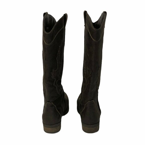 Rampage Waylen Womens Size 6 M Faux Leather Brown Western 14” Tall Boots - Picture 3 of 12